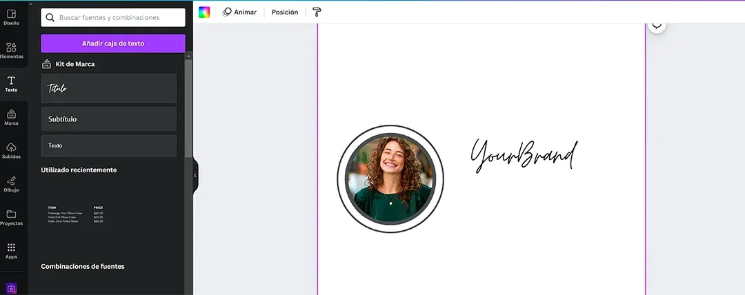 canva crear firma