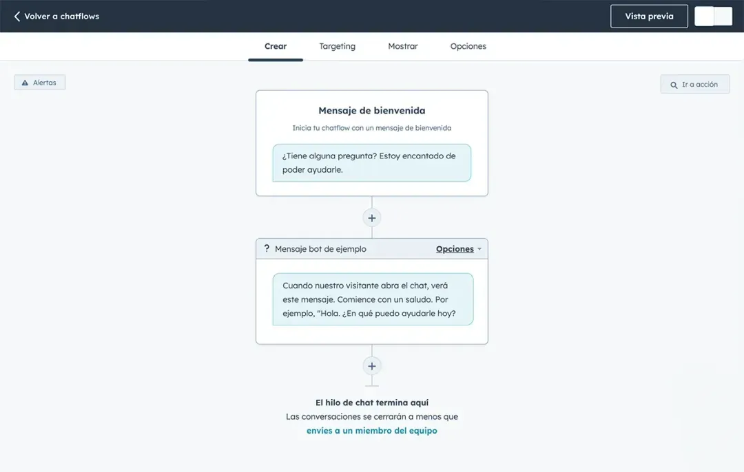 hubspot crear chatbot 1