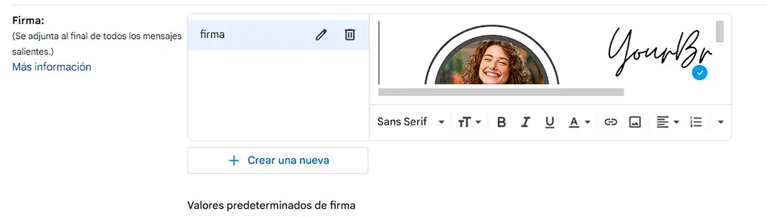 pega la firma